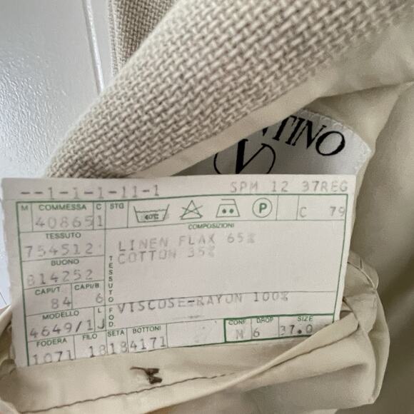 Valentino Neiman Marcus Blazer 37R Linen Cotton Classic Fit Mens Sport Coat - Picture 16 of 16